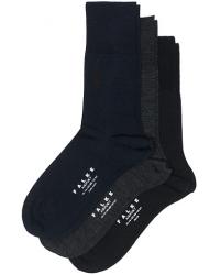 3-Pack Airport Socks Dark Navy/Black/Anthracite