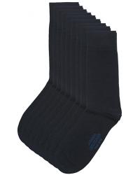 9-Pack True Cotton Socks Dark Navy