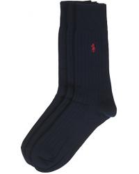 Polo Ralph Lauren 3-Pack Egyptian Cotton Socks Navy