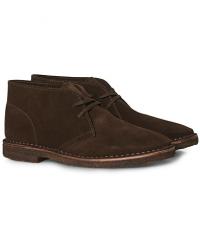 Drake's Clifford Suede Desert Boots Dark Brown