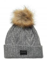 Cable Lux Beanie Grey Superdry
