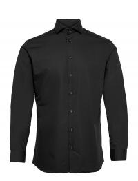 Slhslim-Ethan Shirt Ls Cut Away Noos Selected Homme Black