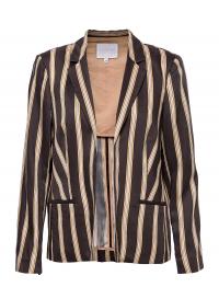 Jacket In Printed Stripe Brown Coster Copenhagen