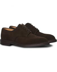 Crockett & Jones Pembroke Derbys Dainite Sole Dark Brown Suede