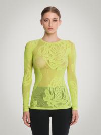 Wolford Apparel & Accessories > Clothing > Outlet Net Roses Top Long Sleeves