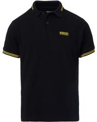 Barbour International Essential Tipped Polo Black