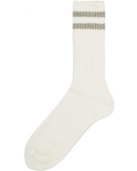 BEAMS PLUS Schoolboy Socks White/Grey