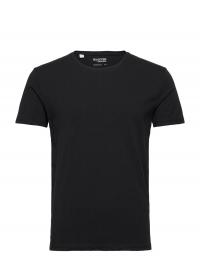 Slhael Ss O-Neck Tee Noos Selected Homme Black