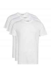 Slhaxel Ss O-Neck Tee 3 Pack Noos Selected Homme White