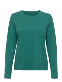 100% Organic Cotton Vintage Long Sleeve Pocket T-Shirt GAP *Betinget Tilbud Green