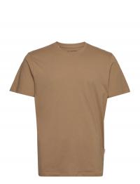 Slhaspen Ss O-Neck Tee Noos Selected Homme Brown