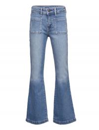 Kids High Rise Flare Jeans With Washwell GAP Blue