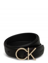 Re-Lock Ck Logo Belt 30Mm Pbl Black Calvin Klein