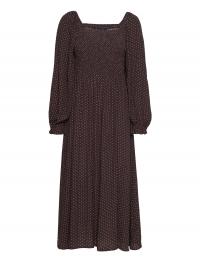 Lenzing™ Ecovero™ Smocked Midi Dress GAP Brown