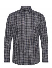 Slhregtimor Shirt Ls Cut Away Check Ex Selected Homme Navy