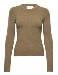 Bust Detailing Tight Sweater Brown Calvin Klein Jeans