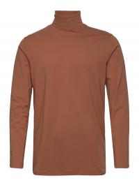Slhrory Ls Roll Neck Tee B Selected Homme Brown