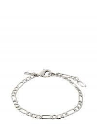 Dale Open Curb Chain Bracelet Silver-Plated Pilgrim *Betinget Tilbud Silver