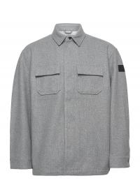 Recycled Faux Wool Overshirt Calvin Klein *Betinget Tilbud Grey