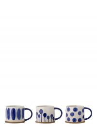 Linora Mug, Set Of 3 Bloomingville Patterned