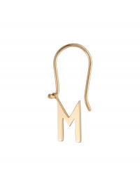 Initial Ear Hanger Gold Design Letters
