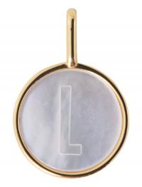 Pearl Charm Gold A-Z Grey Design Letters