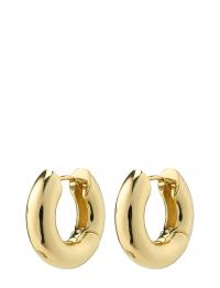 Aica Recycled Chunky Hoop Earrings Gold-Plated Pilgrim Gold