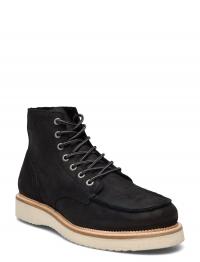 Slhteo New Suede Moc-Toe Boot B Black Selected Homme