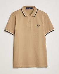 Fred Perry Twin Tipped Polo Shirt Warm Stone