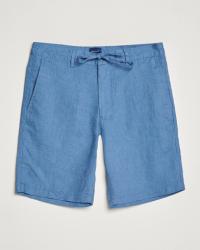 GANT Relaxed Linen Drawstring Shorts Salty Sea Blue