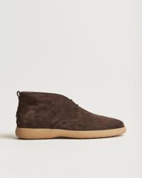 Tod's Gommino Chukka Boots Dark Brown Suede