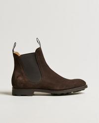 Edward Green Newmarket Suede Chelsea Boot Espresso