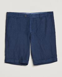 Lardini Linen Shorts Navy