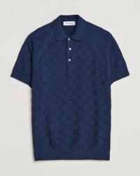 Gran Sasso Structured Terry Polo Navy