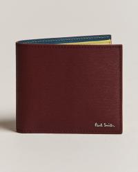 Paul Smith Color Leather Wallet Wine Red
