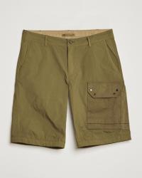 Ten c Garment Dyed Nylon Cargo Shorts Olive