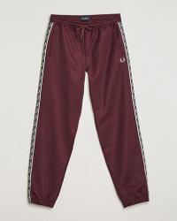 Fred Perry Taped Track Pants Oxblood