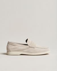 Canali Summer Loafers Light Beige Suede