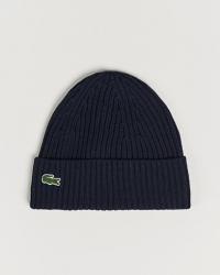 Lacoste Wool Knitted Beanie Navy