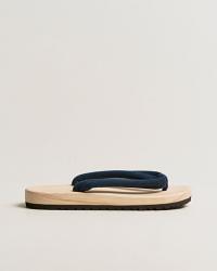 Beams Japan Wooden Geta Sandals Navy