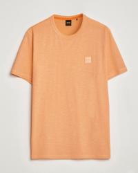 Tegood Slub Crew Neck T-Shirt Pastel Orange