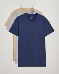 Polo Ralph Lauren 3-Pack Crew Neck T-Shirt Grey/Navy/Sand Dune