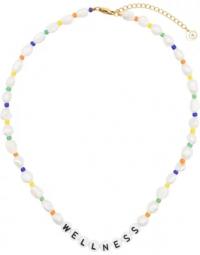 Multicolor perler og perler wellness halskæde