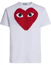 T-shirt med hjerte og øjne