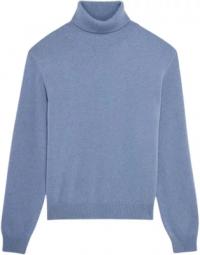 Turtleneck-sweater i 12-gauge cashmere og merino uld