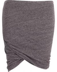 Isabel Marant Ruched Wrap Mini Nederdel i grå bomuld