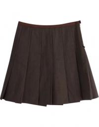 Marc Jacobs Pleated Skirt in Brown Wool