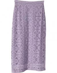Burberry blonder blyant nederdel i pastel lilla bomuld