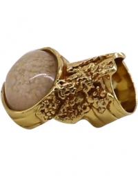 Saint Laurent Arty Ring in Gold Metal