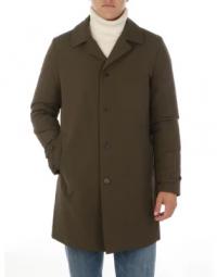 Mat Waxed Single-Breasted Coat